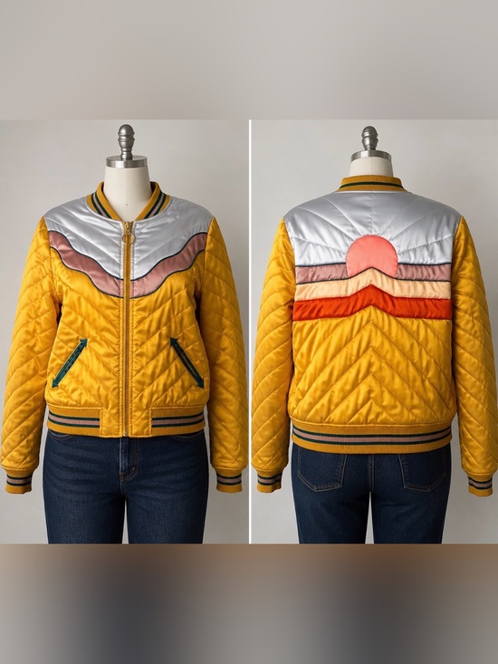 Classic Rock Couture Jackets & Blazers - Classic Rock Couture- Sunburst Bomber Jacket -XL
